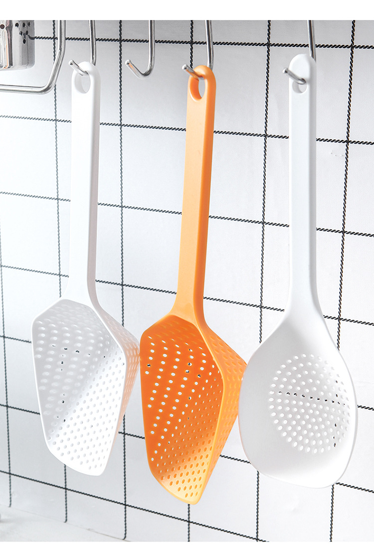 Multi-function colander ladles household skimmer stir-fry titanium spatula mixed color kitchen supplies three specifications Multi-function colander ladles household skimmer stir-fry titanium spatula mixed color kitchen supplies three specifications