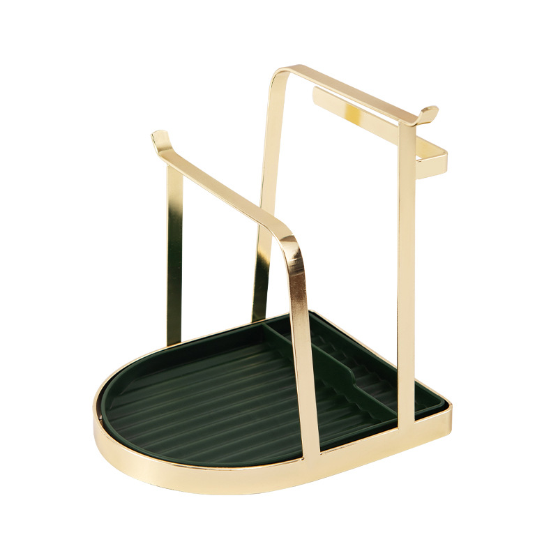 Pot Cover Rack Desktop Multi-Functional Punch-Free Draining Storage Rack Kitchen Table Top Chopping Board Spatula Shelf