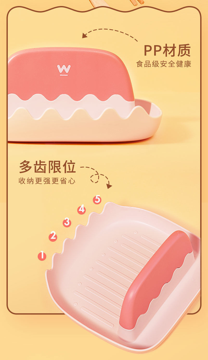 Pot Cover Rack Desktop Kitchen Countertop with Water Collection Tray Household Lid Holder Chopping Board Rack Spatula and Soup Spoon Storage Rack