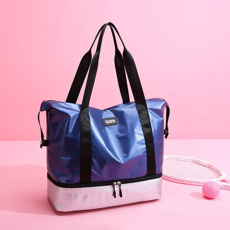 Fashion Casual Fitness Storage Bag New Large Capacity Simple Handbag Dry Wet Separation Travel Storage Bag 2021