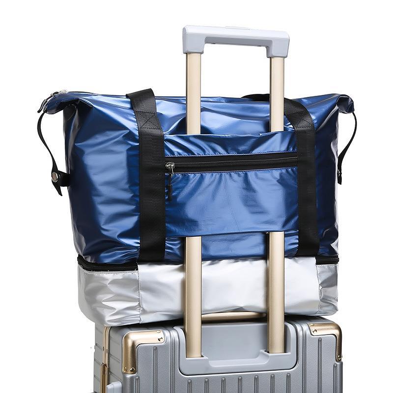 Fashion Casual Fitness Storage Bag New Large Capacity Simple Handbag Dry Wet Separation Travel Storage Bag 2021