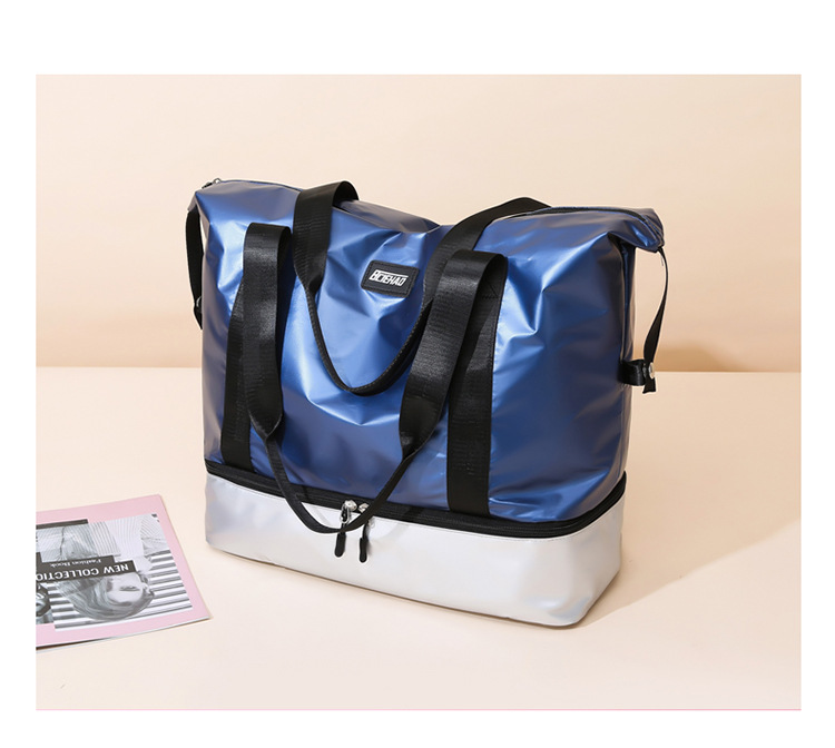 Fashion Casual Fitness Storage Bag New Large Capacity Simple Handbag Dry Wet Separation Travel Storage Bag 2021