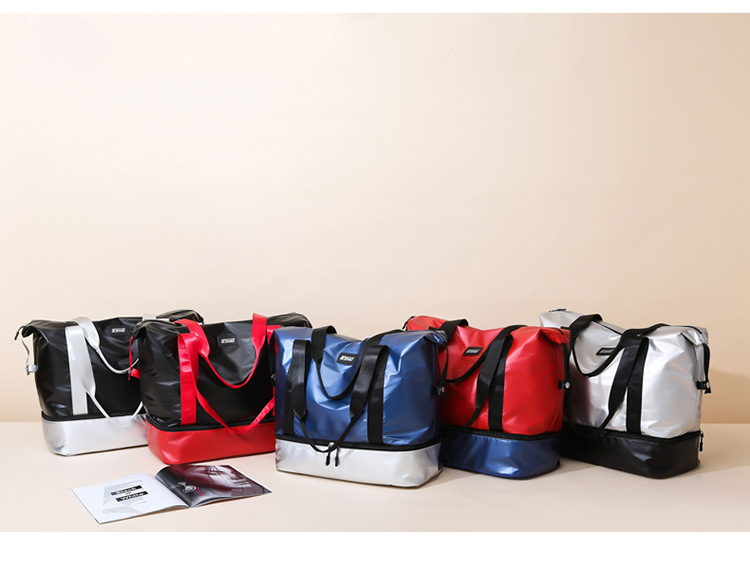 Fashion Casual Fitness Storage Bag New Large Capacity Simple Handbag Dry Wet Separation Travel Storage Bag 2021