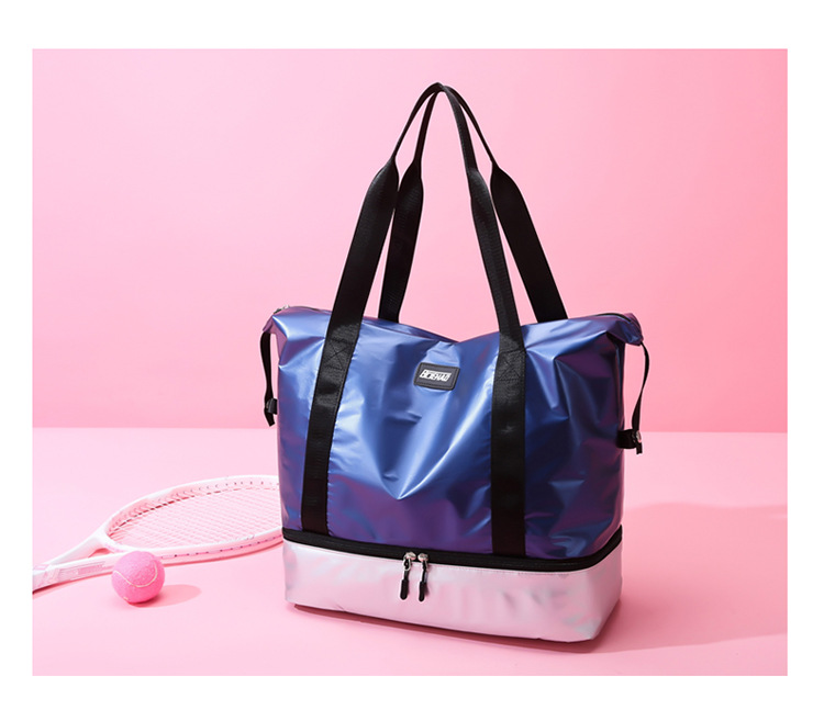 Fashion Casual Fitness Storage Bag New Large Capacity Simple Handbag Dry Wet Separation Travel Storage Bag 2021
