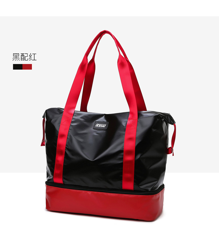 Fashion Casual Fitness Storage Bag New Large Capacity Simple Handbag Dry Wet Separation Travel Storage Bag 2021