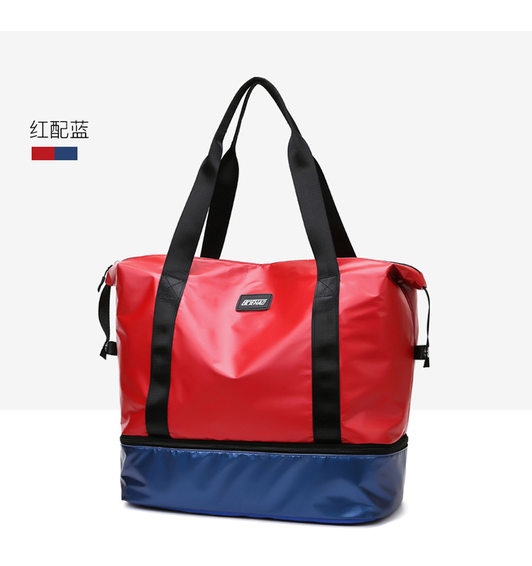 Fashion Casual Fitness Storage Bag New Large Capacity Simple Handbag Dry Wet Separation Travel Storage Bag 2021
