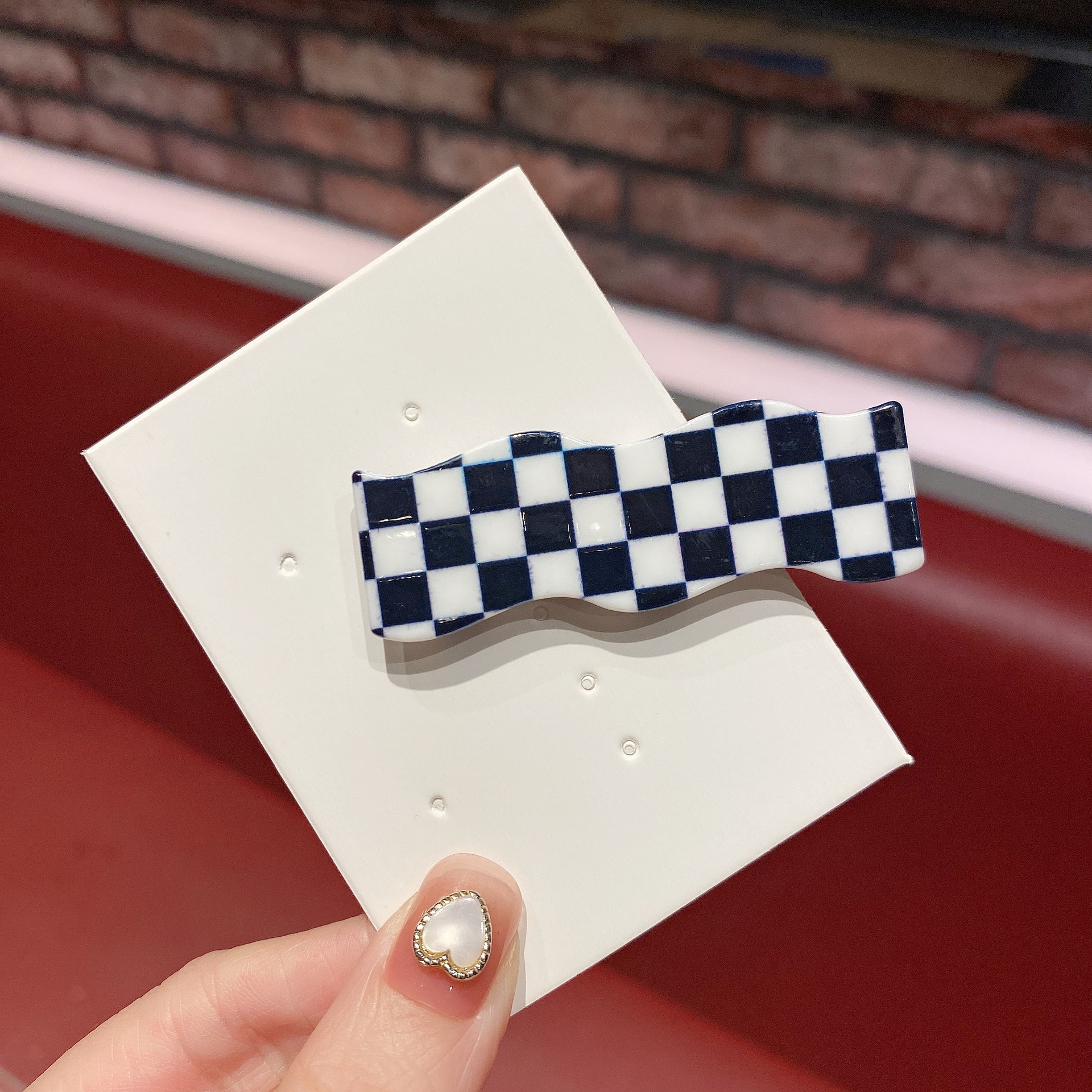 New Wave Chessboard Plaid Barrettes Sweet All-Matching Bang Clip Color Plaid Hair Clip Side Clip Internet Celebrity Hair Accessories Female Fashion New Wave Chessboard Plaid Barrettes Sweet All-Matching Bang Clip Color Plaid Hair Clip Side Clip Internet Celebrity Hair Accessories Female Fashion
