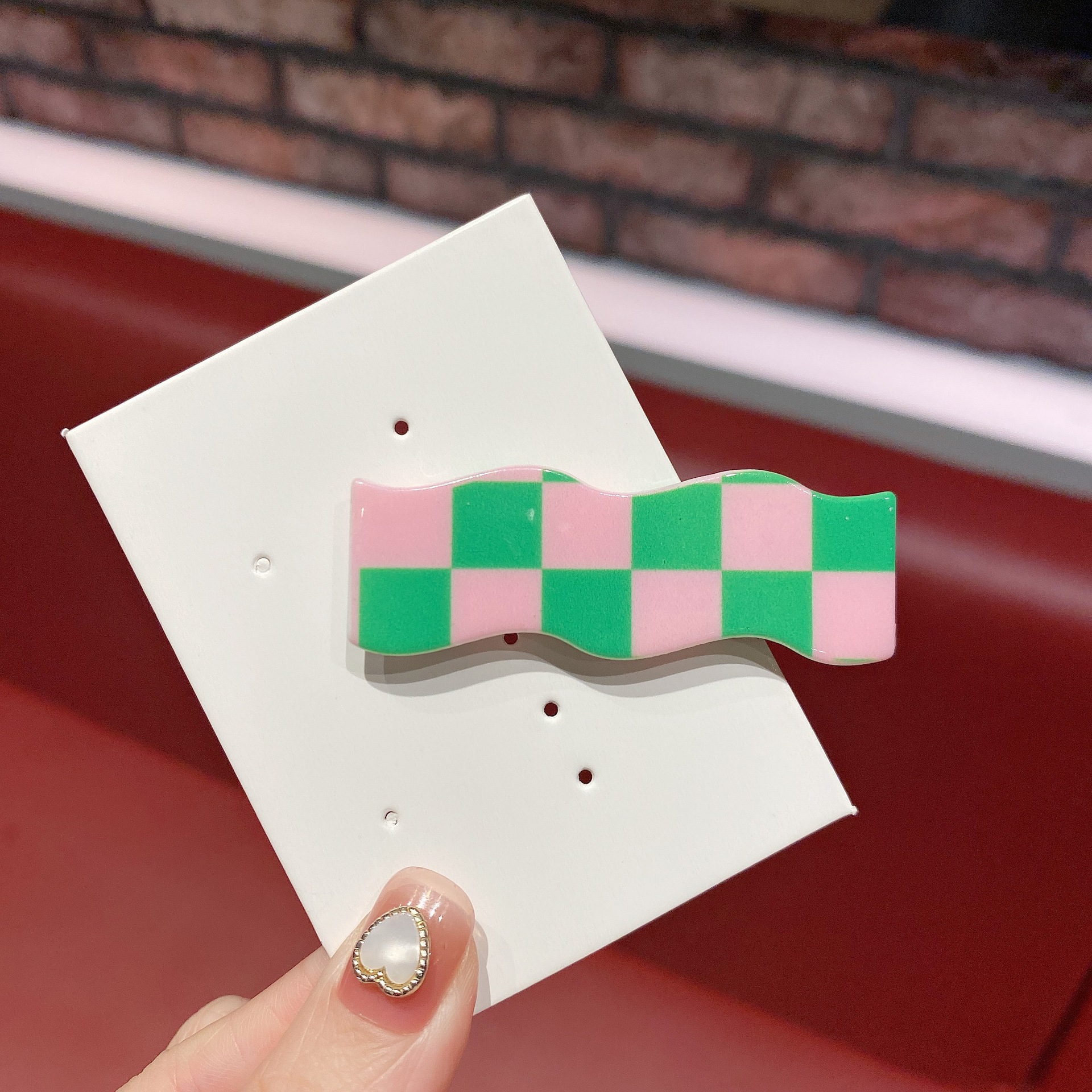New Wave Chessboard Plaid Barrettes Sweet All-Matching Bang Clip Color Plaid Hair Clip Side Clip Internet Celebrity Hair Accessories Female Fashion New Wave Chessboard Plaid Barrettes Sweet All-Matching Bang Clip Color Plaid Hair Clip Side Clip Internet Celebrity Hair Accessories Female Fashion