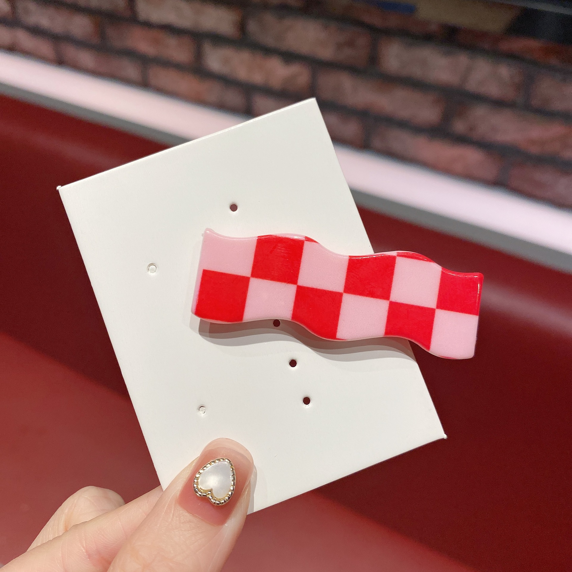 New Wave Chessboard Plaid Barrettes Sweet All-Matching Bang Clip Color Plaid Hair Clip Side Clip Internet Celebrity Hair Accessories Female Fashion New Wave Chessboard Plaid Barrettes Sweet All-Matching Bang Clip Color Plaid Hair Clip Side Clip Internet Celebrity Hair Accessories Female Fashion