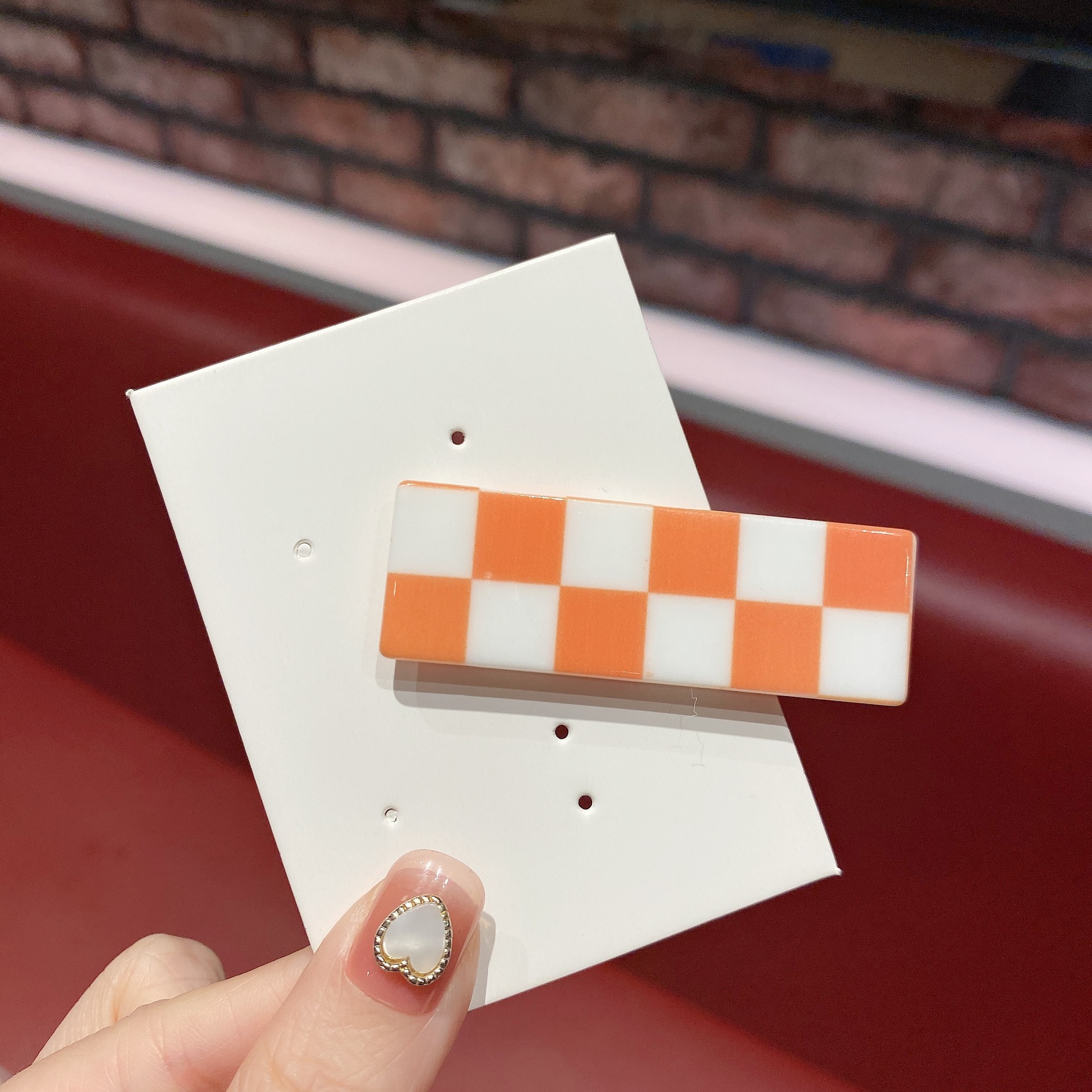 New Wave Chessboard Plaid Barrettes Sweet All-Matching Bang Clip Color Plaid Hair Clip Side Clip Internet Celebrity Hair Accessories Female Fashion New Wave Chessboard Plaid Barrettes Sweet All-Matching Bang Clip Color Plaid Hair Clip Side Clip Internet Celebrity Hair Accessories Female Fashion