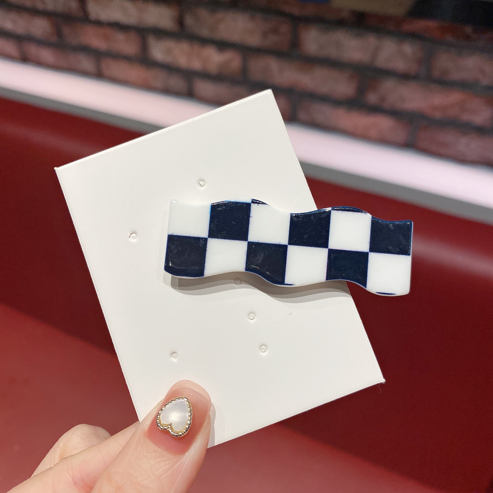 New Wave Chessboard Plaid Barrettes Sweet All-Matching Bang Clip Color Plaid Hair Clip Side Clip Internet Celebrity Hair Accessories Female Fashion New Wave Chessboard Plaid Barrettes Sweet All-Matching Bang Clip Color Plaid Hair Clip Side Clip Internet Celebrity Hair Accessories Female Fashion