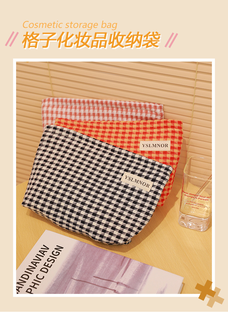 Cosmetic Bag Hand-Held Flat Bag Portable Korean Storage Bag Cosmetics Storage Bag Can Be Customized Logo Factory Foreign Trade Cosmetic Bag Hand-Held Flat Bag Portable Korean Storage Bag Cosmetics Storage Bag Can Be Customized Logo Factory Foreign Trade