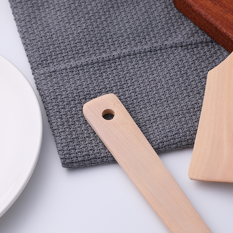 Unpainted Wooden Spatula Wooden Spoon Non-Stick Pan Spatula Flat Bottom Spatula Solid Wood Spatula Meal Spoon