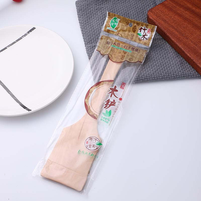 Unpainted Wooden Spatula Wooden Spoon Non-Stick Pan Spatula Flat Bottom Spatula Solid Wood Spatula Meal Spoon