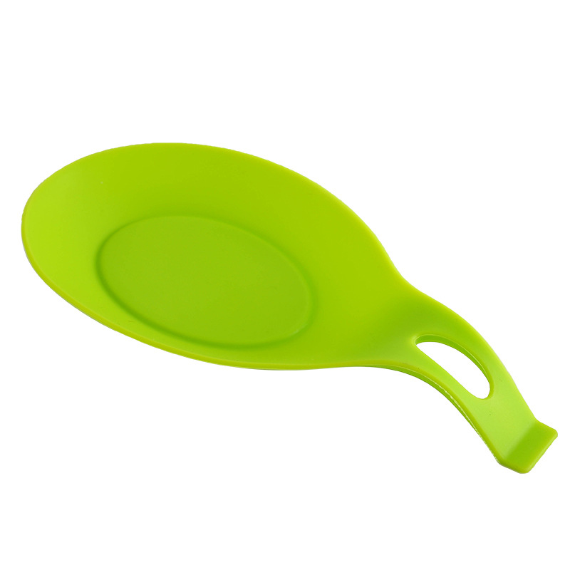 Silicone Small Size Spoon Mat Spatula Spoon Mat Kitchenware More Spoon Pad Heat Proof Mat Soy Sauce Dish Snack Plate