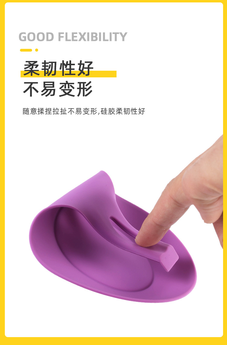 Silicone Small Size Spoon Mat Spatula Spoon Mat Kitchenware More Spoon Pad Heat Proof Mat Soy Sauce Dish Snack Plate