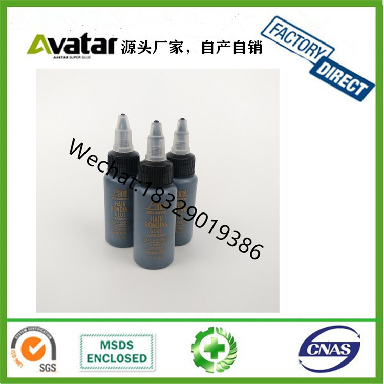 Hair Bonding Glue Hairpiece Wig Hair Extension Gel Glue Professional Salon Hair Extension Tape Styling Tool2 oz 60ml, 4 