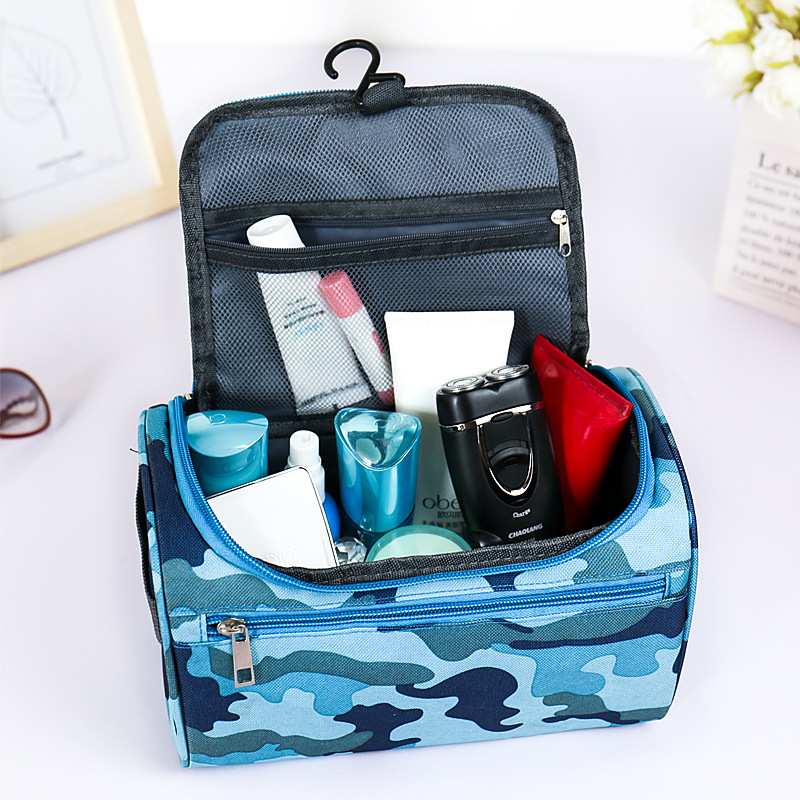 New Camouflage Wash Bag Men and Women Cosmetics Storage Bag Multi-Functional Hook Travel Toiletries Storage Bag