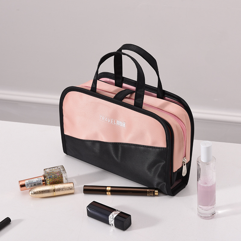 Travel color makeup bag set buckle PVC can split wash bag nylon storage bag activities link