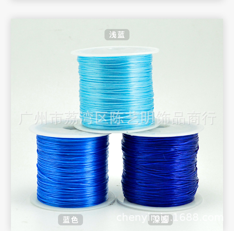 50 M Flat Crystal Cable Hair Extension Filament Elastic String Good Elasticity Wear-Resistant Thread with Bead DIY Beaded Bracelet String 50 M Flat Crystal Cable Hair Extension Filament Elastic String Good Elasticity Wear-Resistant Thread with Bead DIY Beaded Bracelet String