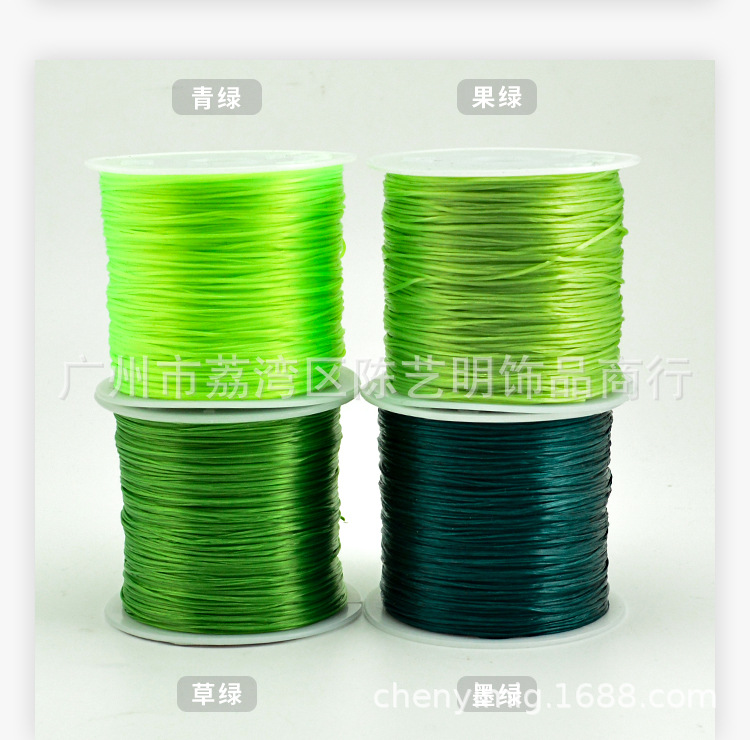 50 M Flat Crystal Cable Hair Extension Filament Elastic String Good Elasticity Wear-Resistant Thread with Bead DIY Beaded Bracelet String 50 M Flat Crystal Cable Hair Extension Filament Elastic String Good Elasticity Wear-Resistant Thread with Bead DIY Beaded Bracelet String