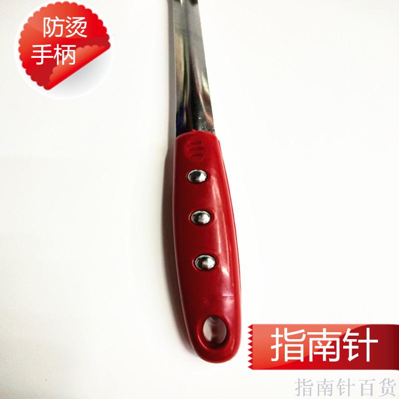 The Factory price spatula red long handle stainless steel spatula thickened anti - ironing shovel kitchen gifts 2 yuan