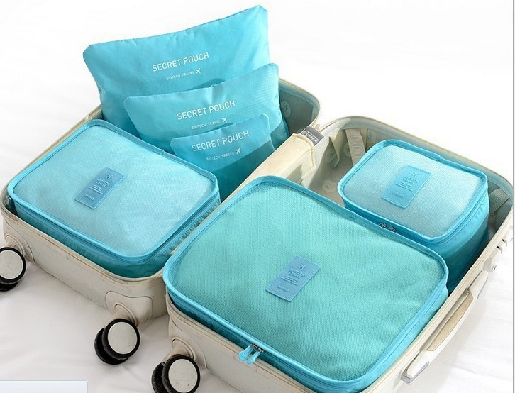 Travel Storage Bag Travel Product Buggy Bag Oxford Cloth Clothing Shoe Organizing Bag Six-Piece Set