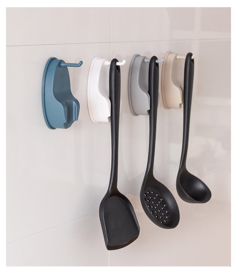 Punch-Free Strong Sticky Hook Kitchen Wall Hanging Kitchen Spatula Wall-Mounted Hook Load-Bearing Viscose Hook