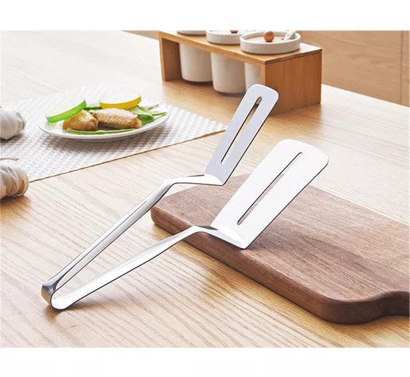 Stainless Steel Spatula Clip Pancake Fried Fish Spatula Pizza Steak Spatula Household Kitchenware Grilled Fillet Steak Spatula Steak Tong