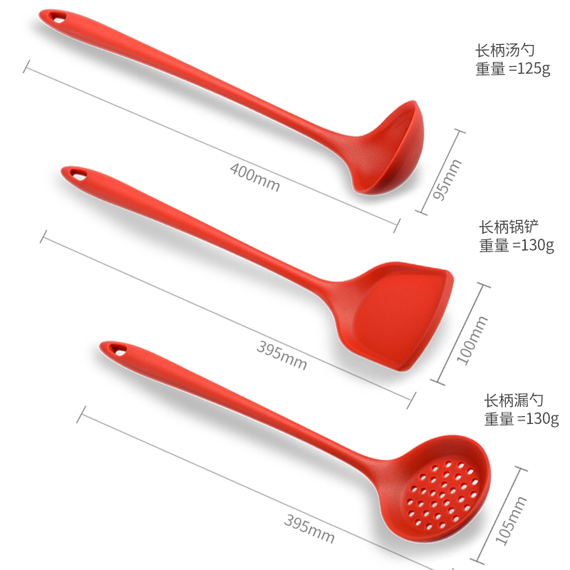 Kitchen Supplies Tableware 40cm Extended Version Silicone Spatula