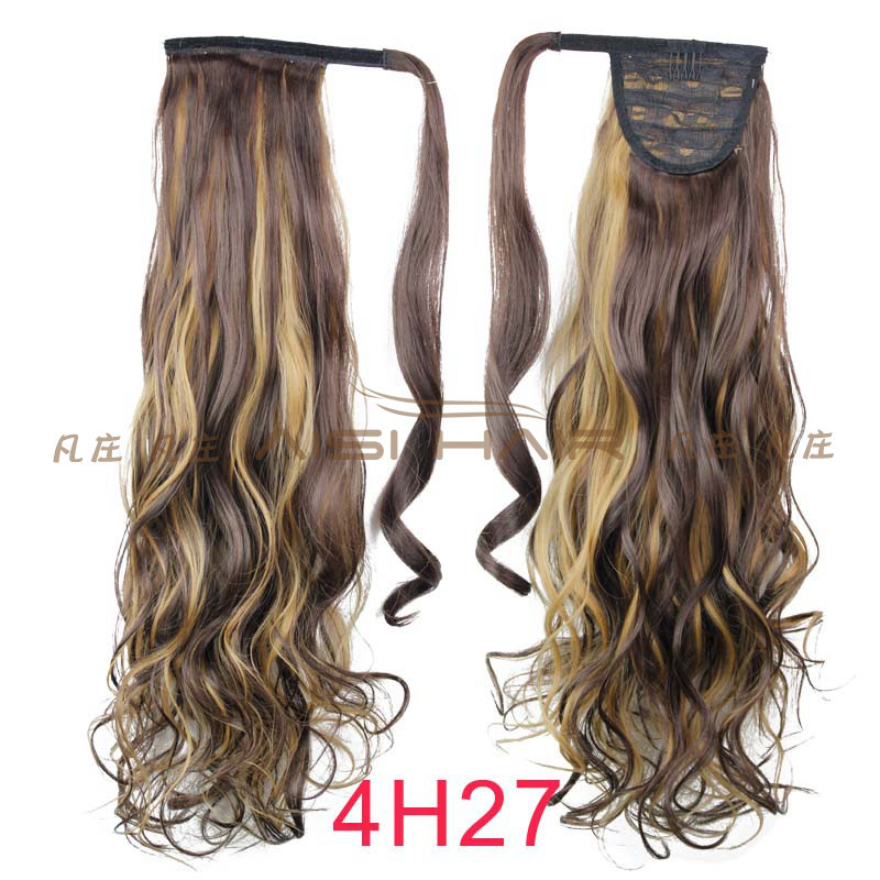 European and American Wig Women's Seamless Invisible Velcro Ponytail Wig Hot around Hair Extension European and American Wig Women's Seamless Invisible Velcro Ponytail Wig Hot around Hair Extension