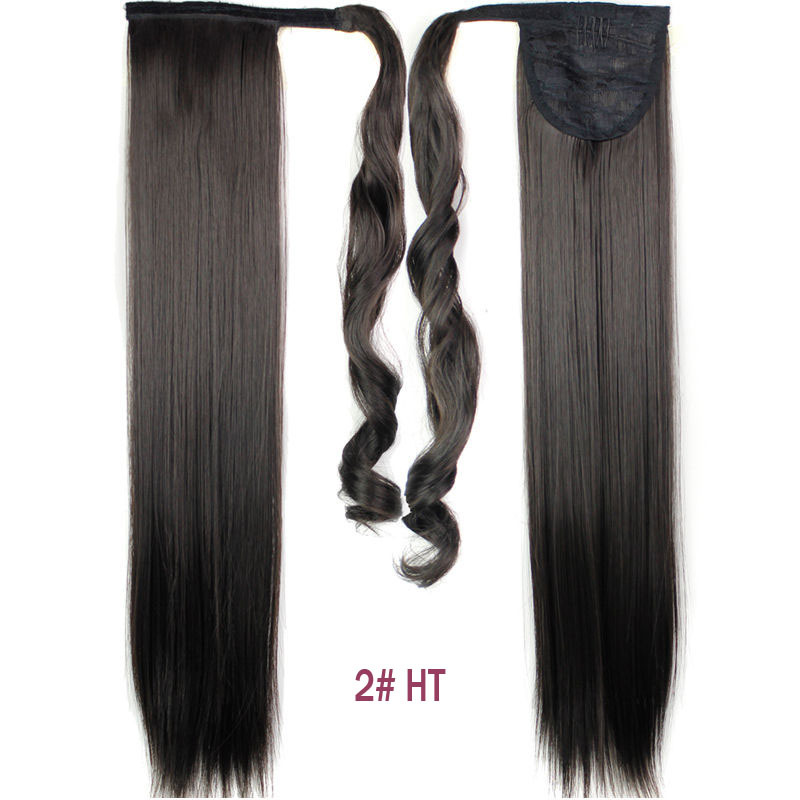 Velcro Straight Ponytail Wig Chemical Fiber Long Straight Hair Hair Extension around Straight Ponytail Origin Supply Velcro Straight Ponytail Wig Chemical Fiber Long Straight Hair Hair Extension around Straight Ponytail Origin Supply