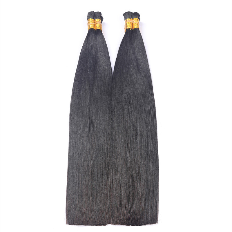 Hair Extension Wig Crystal Hair Body Weave Nano Invisible Seamless Hair Extension Piece Human Hair Dyeing and Ironing
