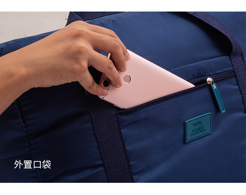 Factory Direct Sales Korean Foldable Travel Storage Bag Large Capacity Luggage Bag Men and Women Clothing Shoes Organizing Bag