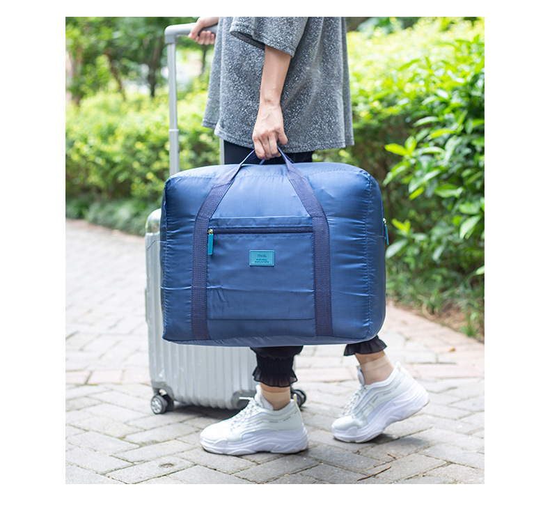 Factory Direct Sales Korean Foldable Travel Storage Bag Large Capacity Luggage Bag Men and Women Clothing Shoes Organizing Bag
