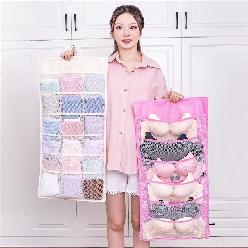 Underwear Storage Bag Wardrobe Storage Fantastic Bag Organizing Storage Rack Bag Wall Hanging Decoration Type Underwear Bra Storage