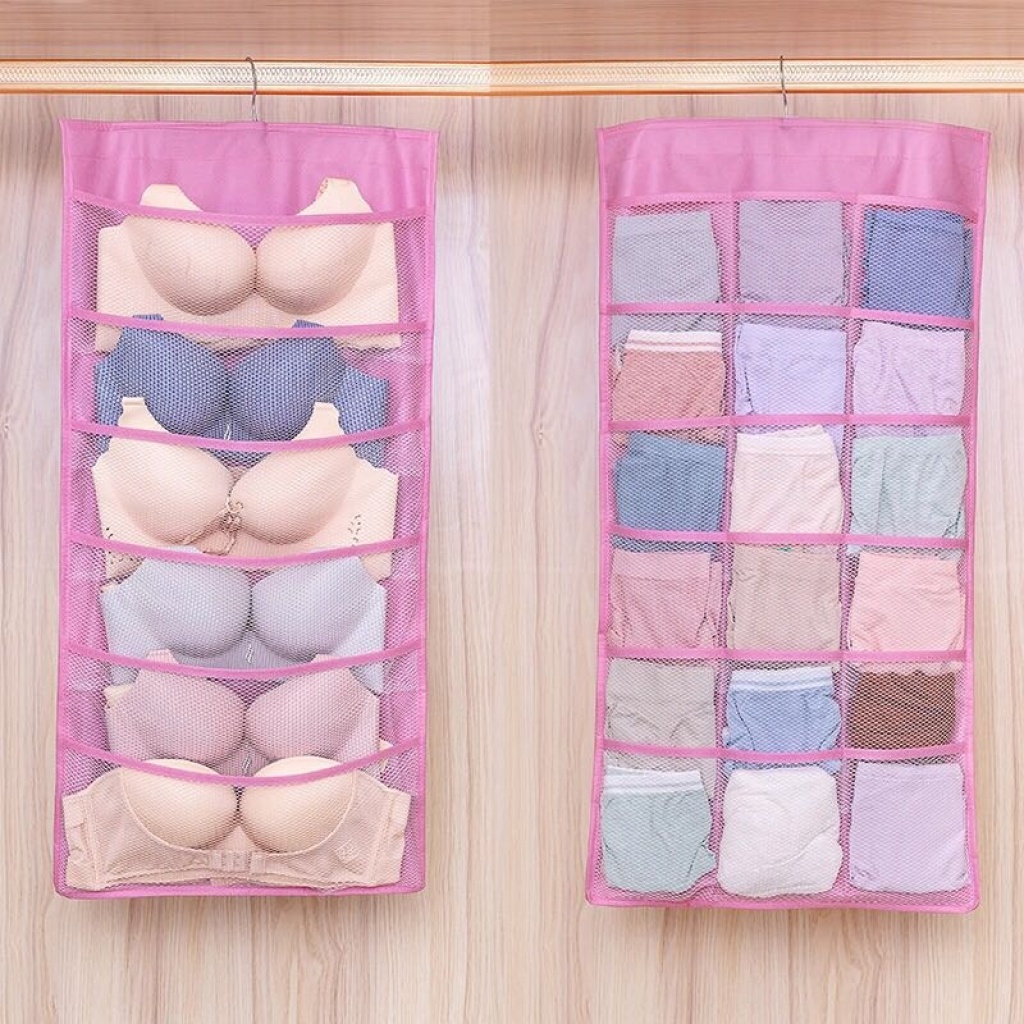 Underwear Storage Bag Wardrobe Storage Fantastic Bag Organizing Storage Rack Bag Wall Hanging Decoration Type Underwear Bra Storage