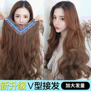 Hair Extension Curly Long Hair Straight Hair ThreePiece Big Wave Kuaishou and Douyin New Internet Celebrity Wig Set Hair Extension Curly Long Hair Straight Hair ThreePiece Big Wave Kuaishou and Douyin New Internet Celebrity Wig Set