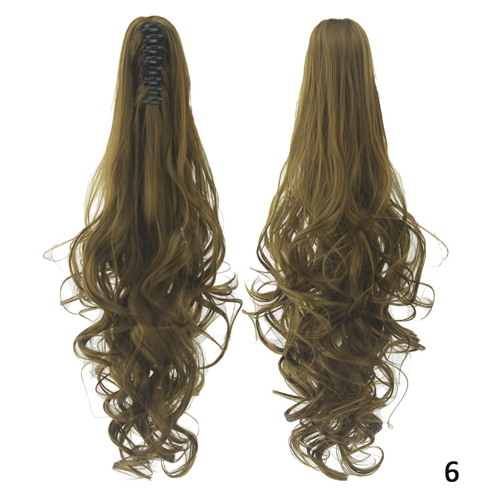 15 Color Optional Clip Ponytail Long Curly Hair Best Seller in Europe and America Hair Extension Wig Wholesale
