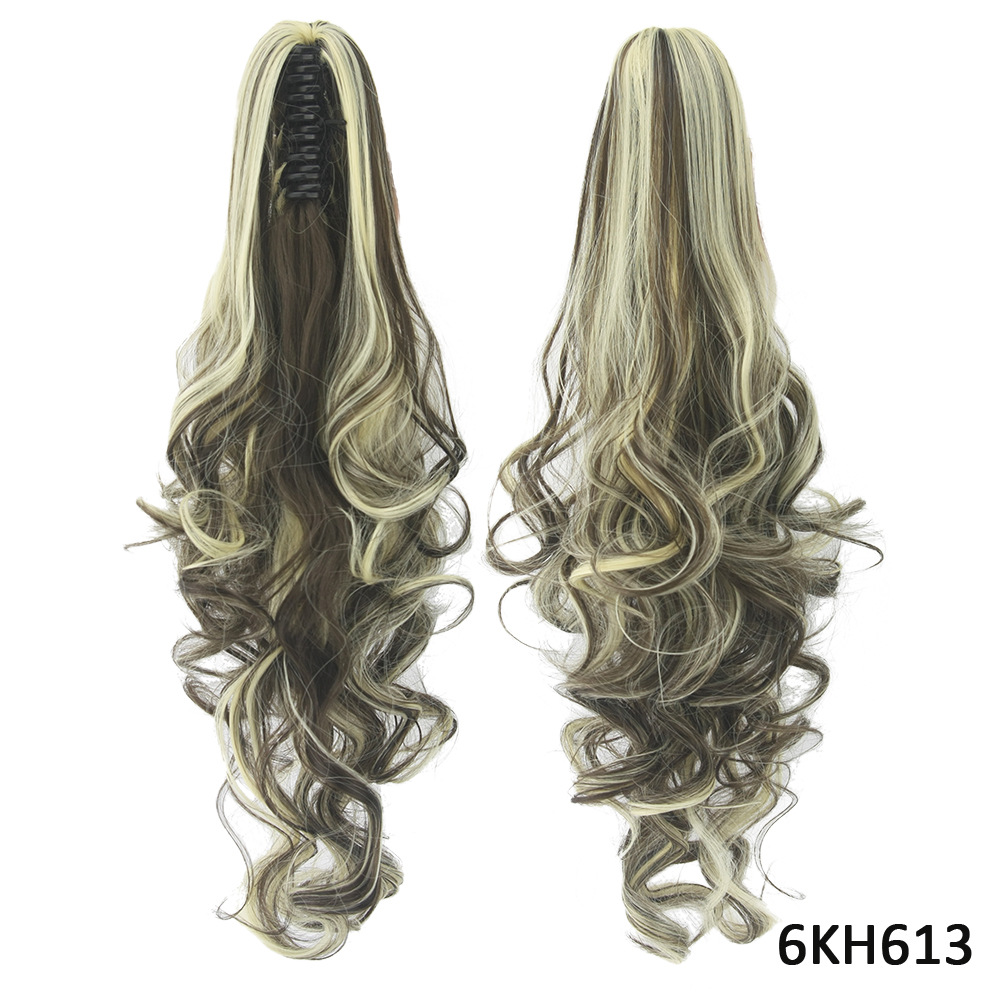15 Color Optional Clip Ponytail Long Curly Hair Best Seller in Europe and America Hair Extension Wig Wholesale