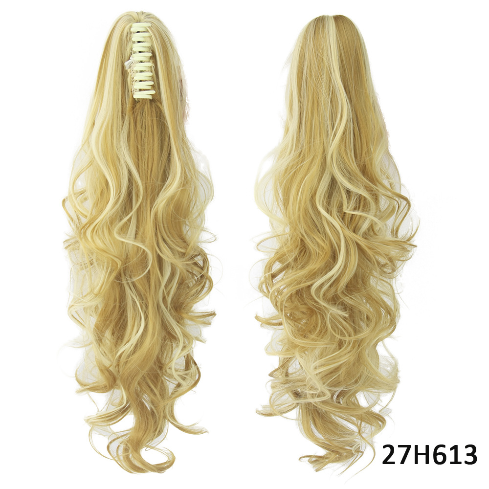 15 Color Optional Clip Ponytail Long Curly Hair Best Seller in Europe and America Hair Extension Wig Wholesale 15 Color Optional Clip Ponytail Long Curly Hair Best Seller in Europe and America Hair Extension Wig Wholesale