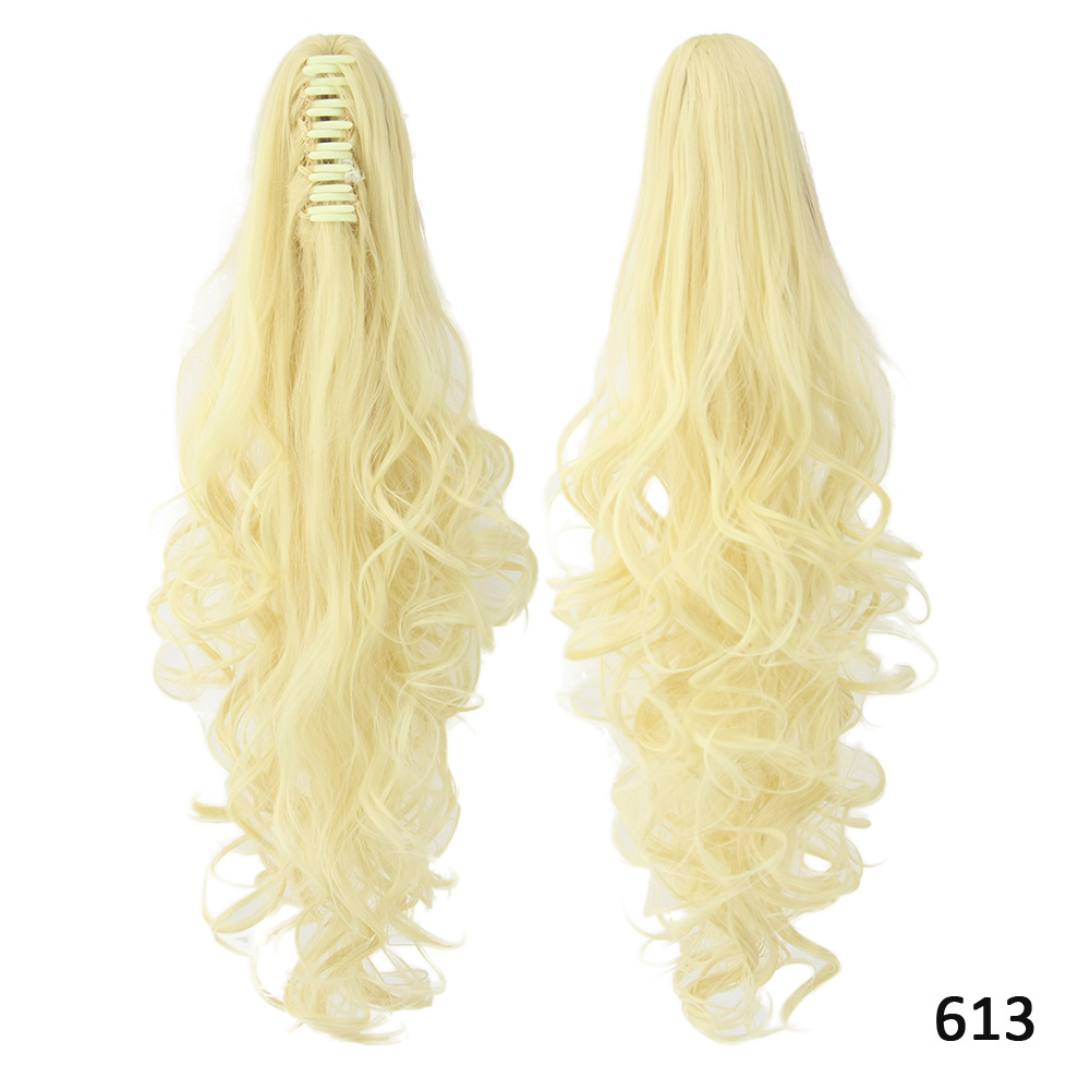 15 Color Optional Clip Ponytail Long Curly Hair Best Seller in Europe and America Hair Extension Wig Wholesale 15 Color Optional Clip Ponytail Long Curly Hair Best Seller in Europe and America Hair Extension Wig Wholesale