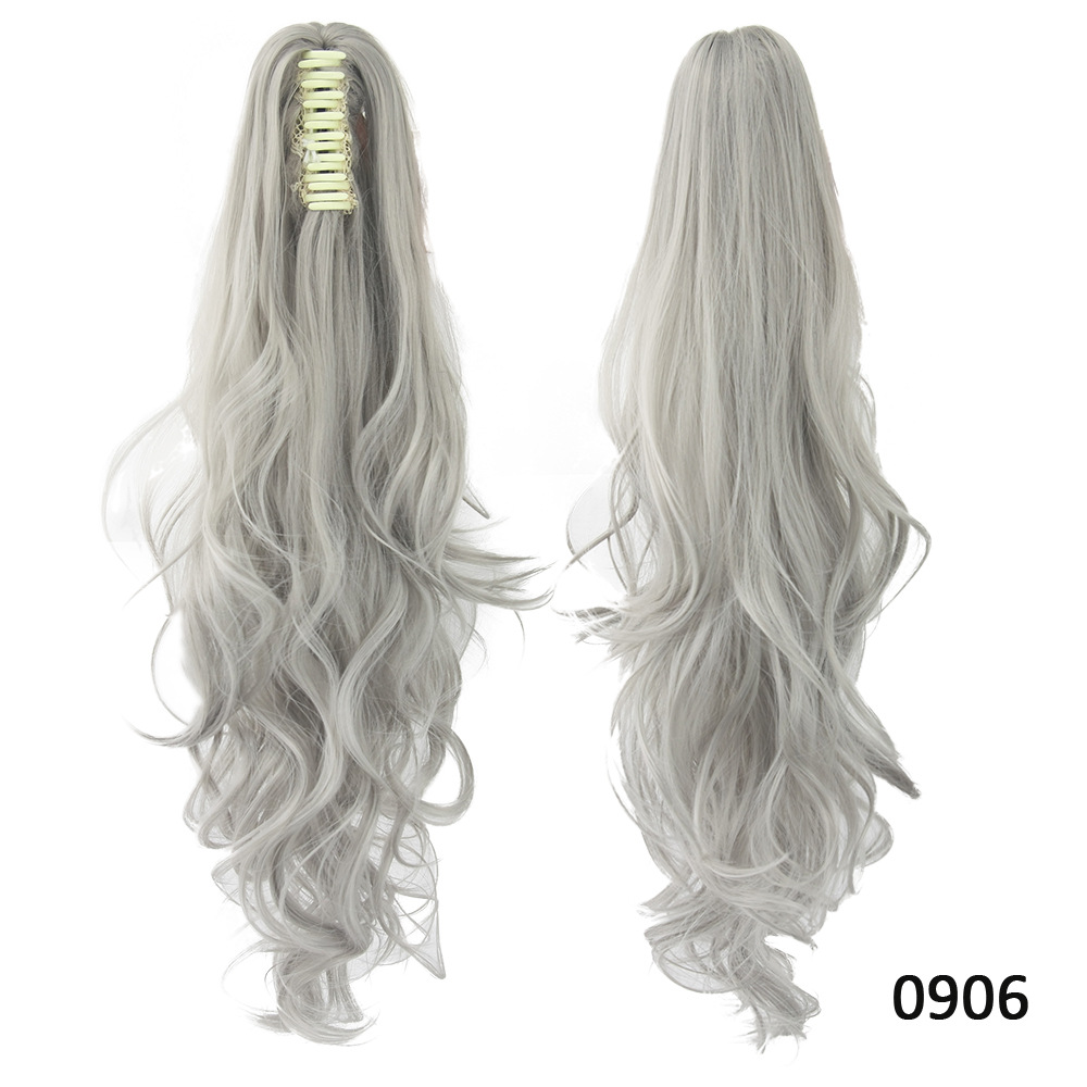 15 Color Optional Clip Ponytail Long Curly Hair Best Seller in Europe and America Hair Extension Wig Wholesale 15 Color Optional Clip Ponytail Long Curly Hair Best Seller in Europe and America Hair Extension Wig Wholesale