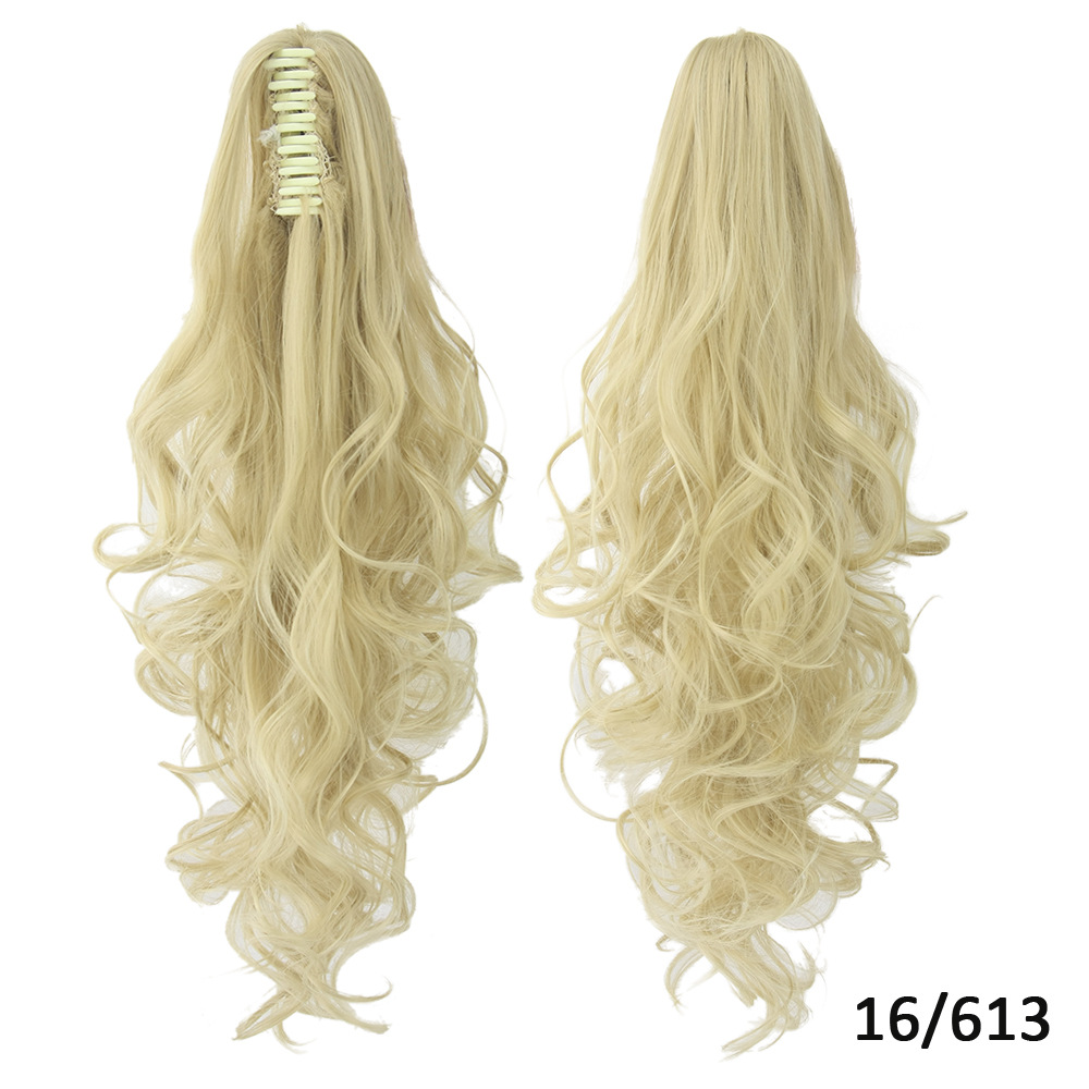 15 Color Optional Clip Ponytail Long Curly Hair Best Seller in Europe and America Hair Extension Wig Wholesale 15 Color Optional Clip Ponytail Long Curly Hair Best Seller in Europe and America Hair Extension Wig Wholesale