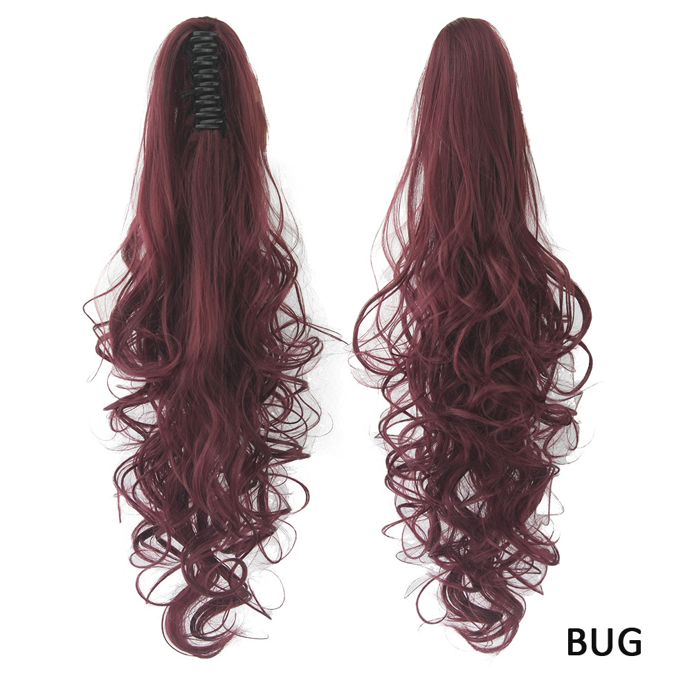 15 Color Optional Clip Ponytail Long Curly Hair Best Seller in Europe and America Hair Extension Wig Wholesale 15 Color Optional Clip Ponytail Long Curly Hair Best Seller in Europe and America Hair Extension Wig Wholesale