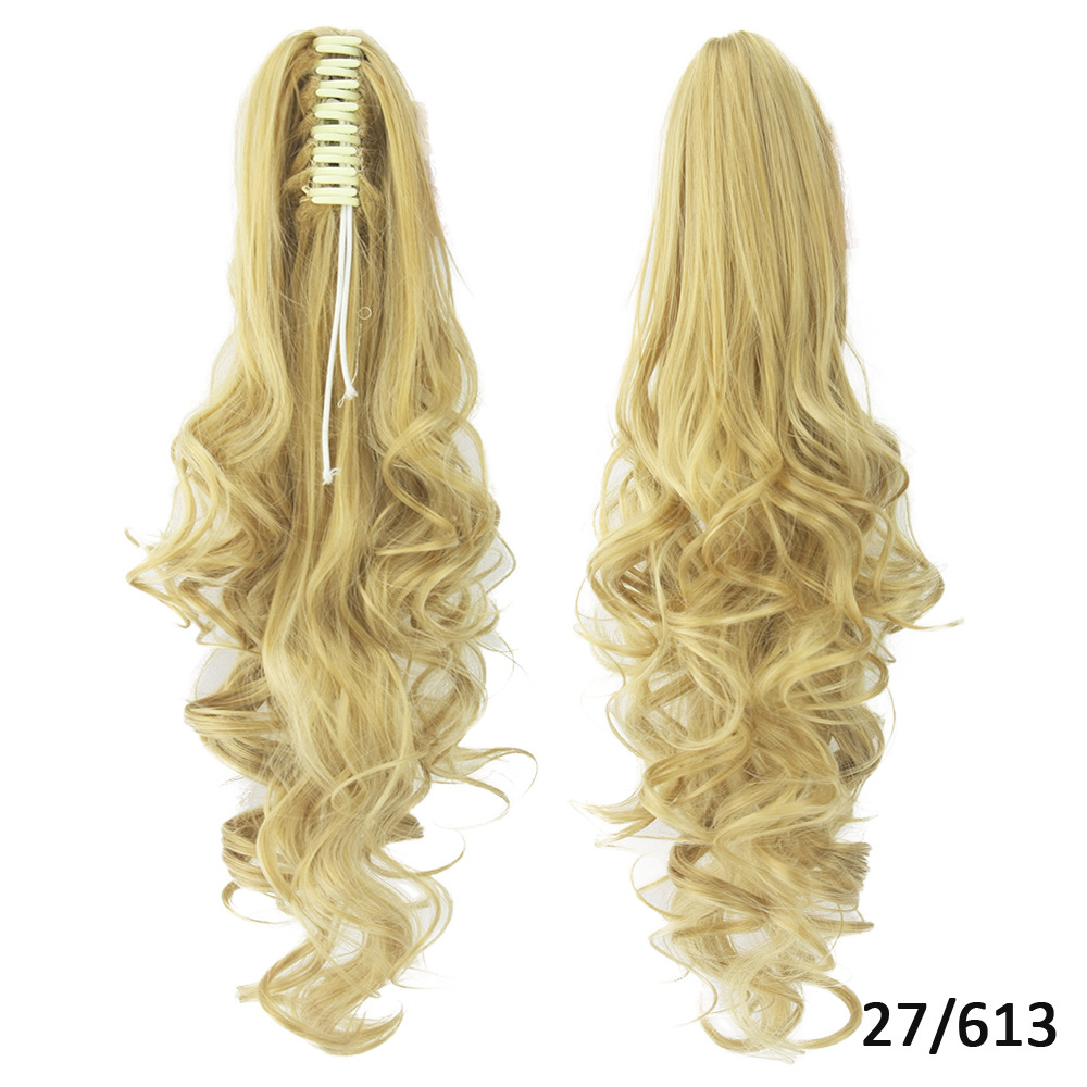15 Color Optional Clip Ponytail Long Curly Hair Best Seller in Europe and America Hair Extension Wig Wholesale 15 Color Optional Clip Ponytail Long Curly Hair Best Seller in Europe and America Hair Extension Wig Wholesale