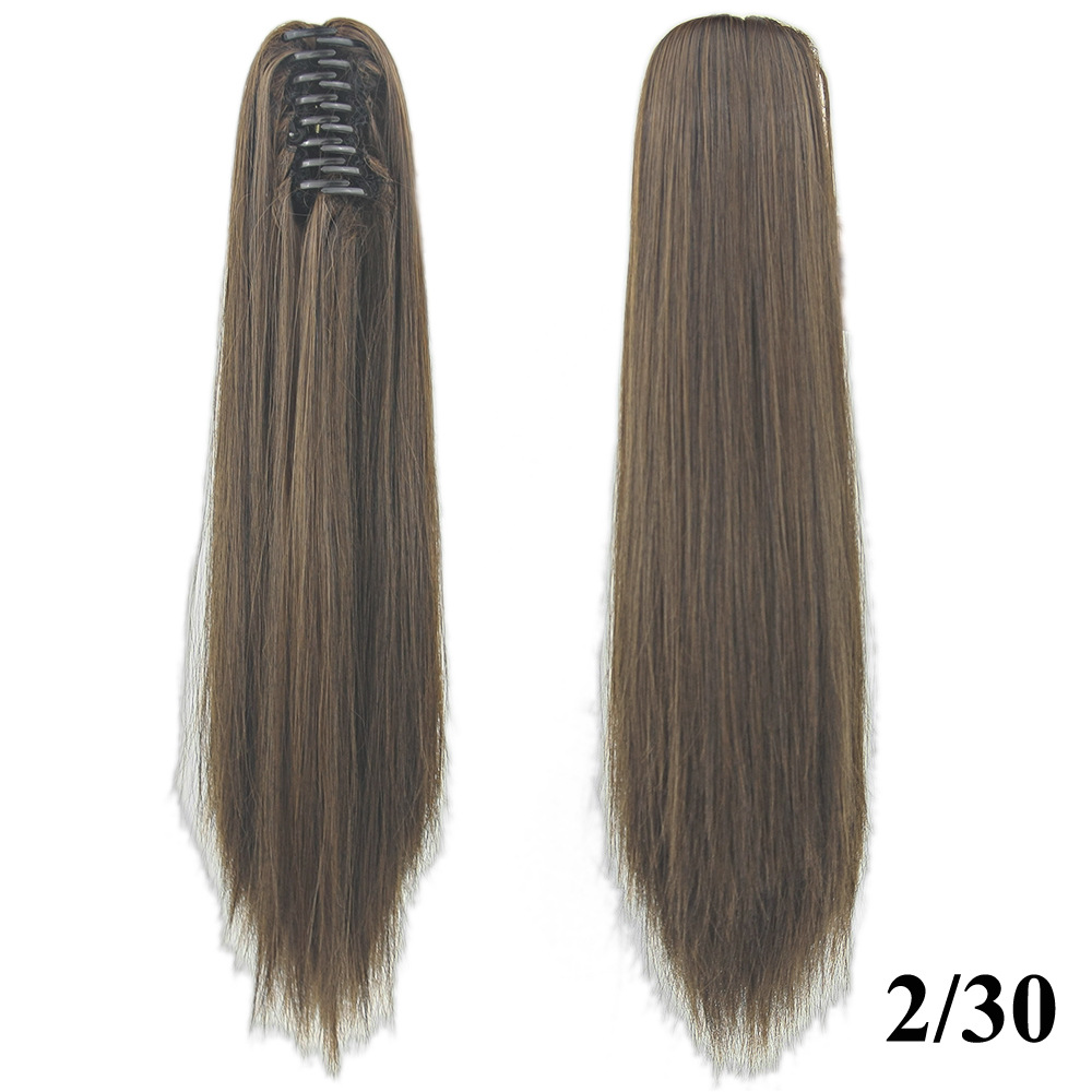 15 Color Optional Clip Ponytail Long Curly Hair Best Seller in Europe and America Hair Extension Wig Wholesale 15 Color Optional Clip Ponytail Long Curly Hair Best Seller in Europe and America Hair Extension Wig Wholesale