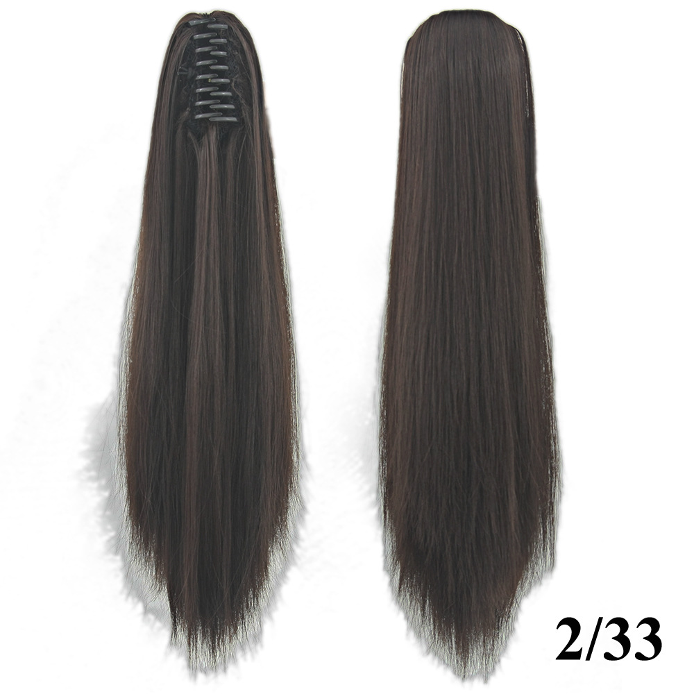 15 Color Optional Clip Ponytail Long Curly Hair Best Seller in Europe and America Hair Extension Wig Wholesale 15 Color Optional Clip Ponytail Long Curly Hair Best Seller in Europe and America Hair Extension Wig Wholesale