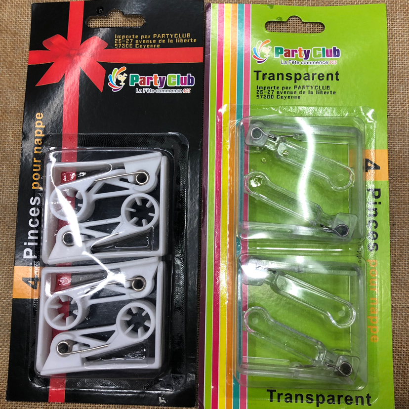 Tablecclip table dress clip tablecclip tablecloth clip plastic clip 4 pack