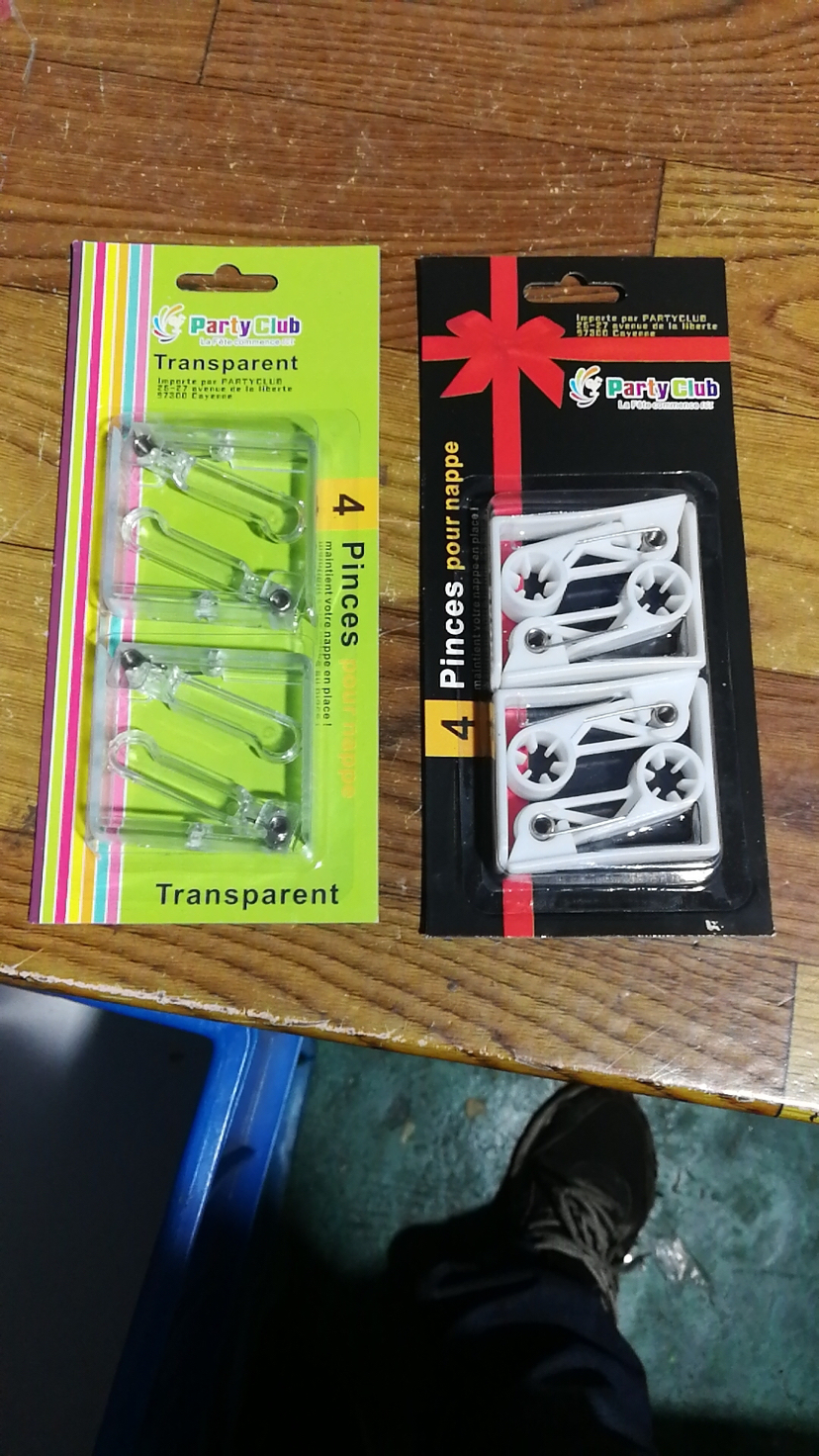 Tablecclip table dress clip tablecclip tablecloth clip plastic clip 4 pack